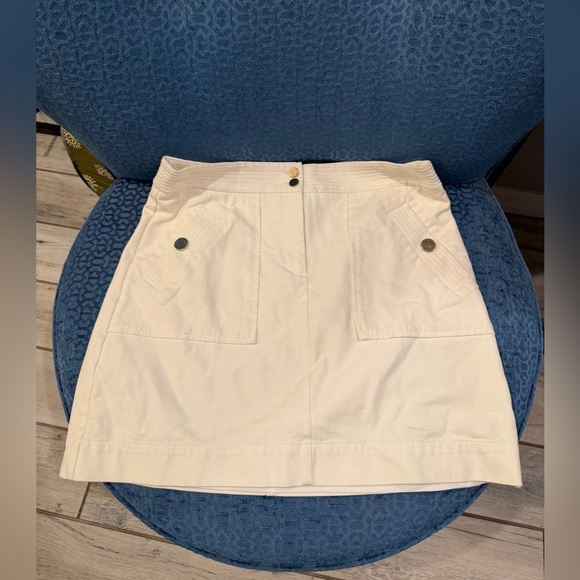 LOFT Dresses & Skirts - LOFT white shirt skirt size 10